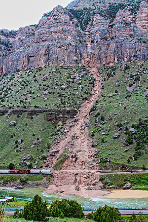 Wind River Canyon Landslide