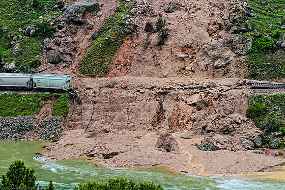 Wind River Canyon Mudslide, Wyoming