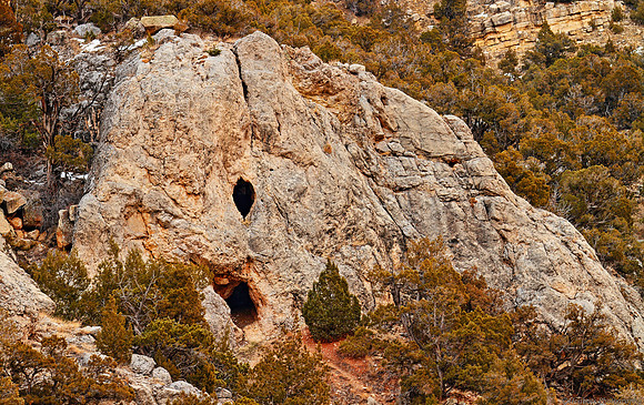 Wind River Canyon - Cave, The Indian Maiden, Wyoming