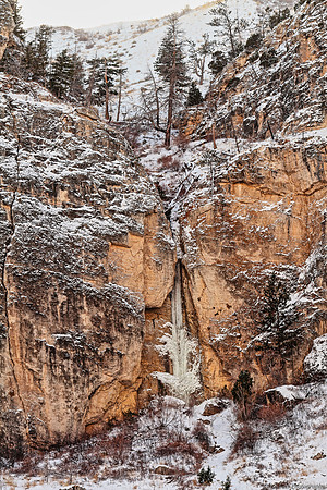 Wyoming, Wind River Canyon Icefall