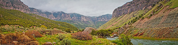 Wind River Canyon Panorama Spring 2016