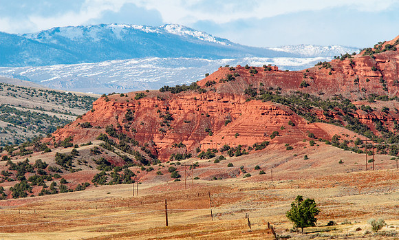 Wyoming Landscape, Red Bluffs, Thermopolis, Wyoming